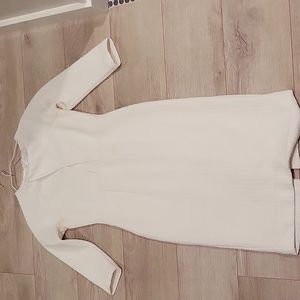 White midi dress